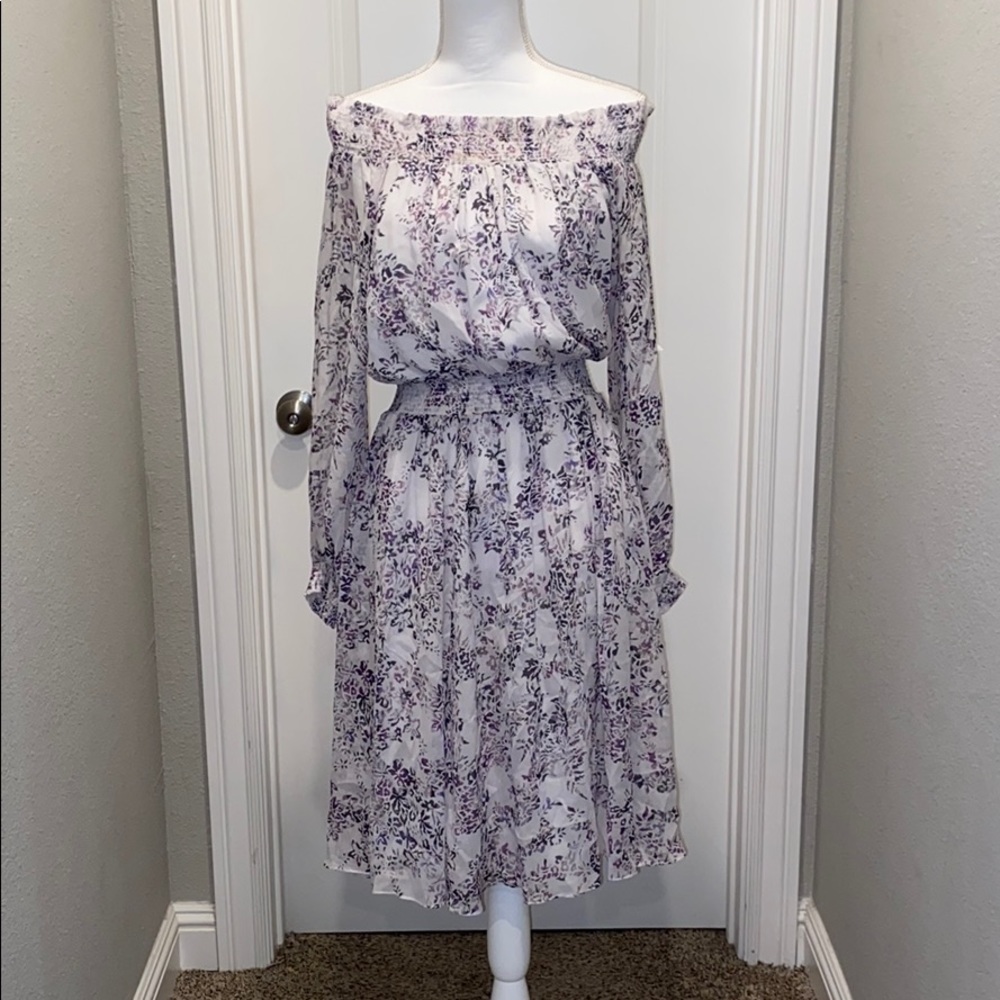 Marchesa Voyage smocked peasant dress